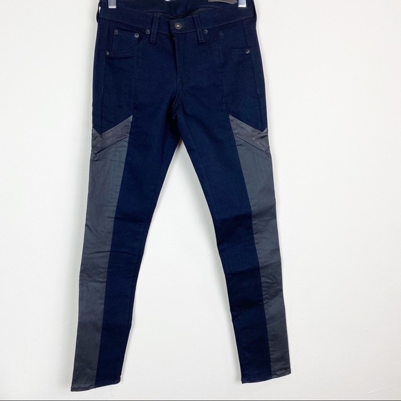 Rag and Bone Grand Prix Motocross Leather Jeans - Picture 3 of 14